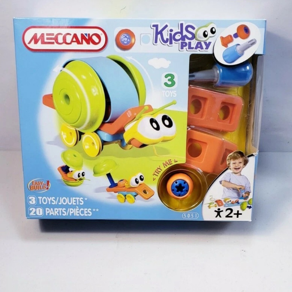 Meccano Kids Play Easy To Build Set Build 3 Different Toys
